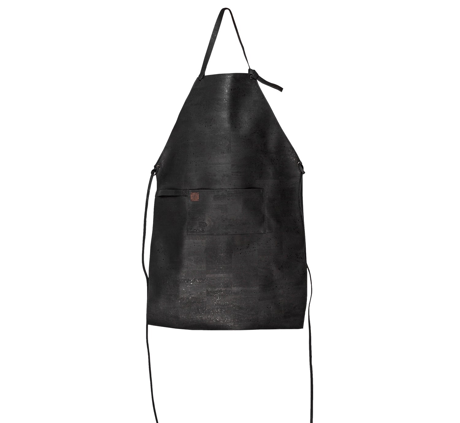 Black cork leather Apron, adjustable strap Mellow Fellow Design