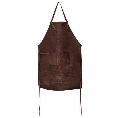 Brown cork leather Apron by Mellow Fellow