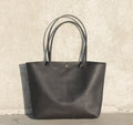 Black cork leather Shopper tote by Mellow Fellow