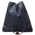 Blue cork leather Shoulder Bag by Mellow Fellow front